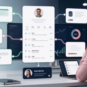 IA para atendimento omnichannel: WhatsApp, site, e-mail e CRM